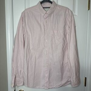 American Eagle | Classic Fit Oxford Button Down Shirt in  Coral Pink | Sz M Tall